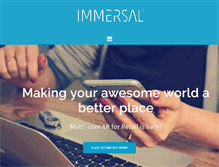 Tablet Screenshot of immersal.com